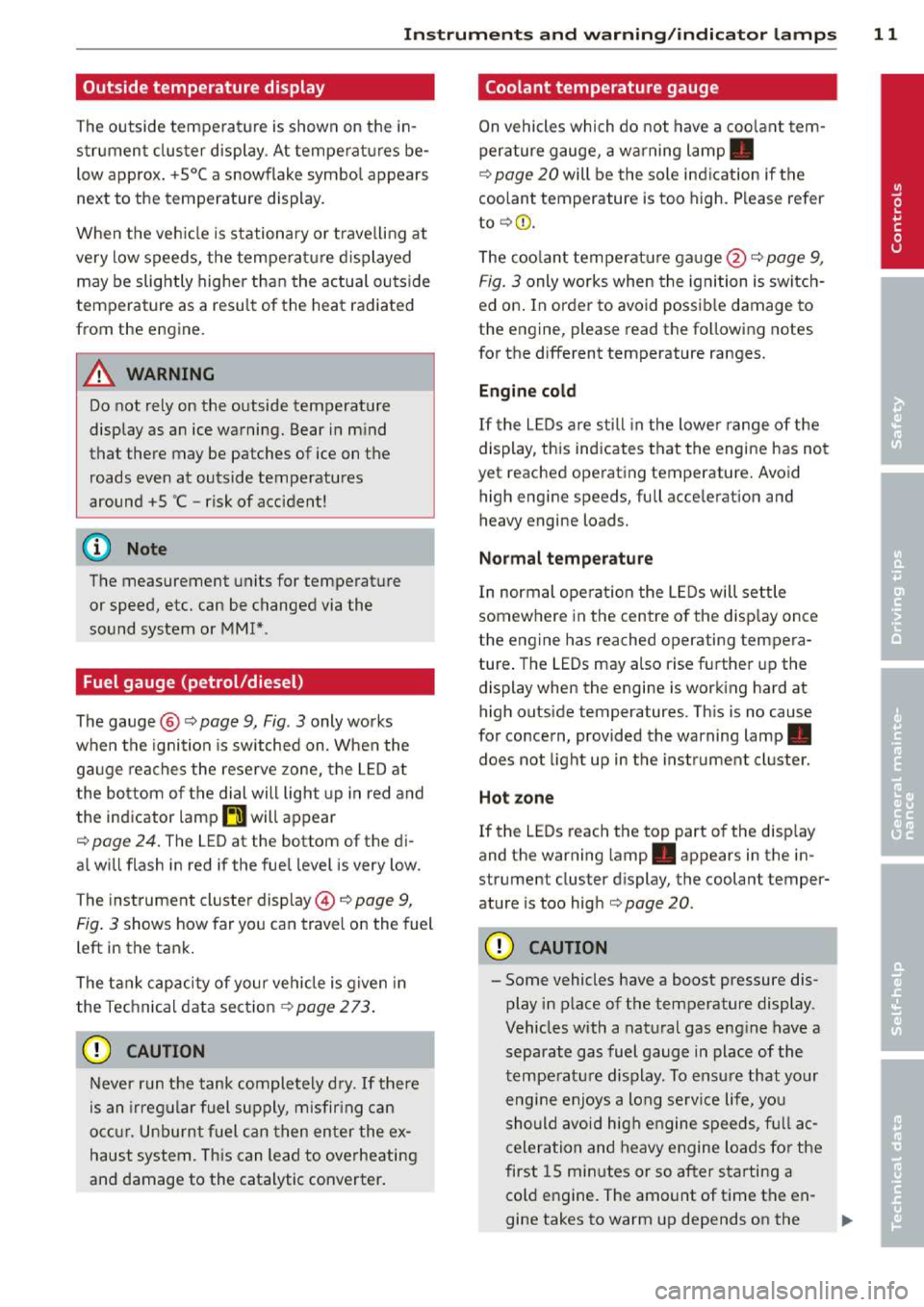 AUDI A3 2014 8V / 3.G Owners Manual 