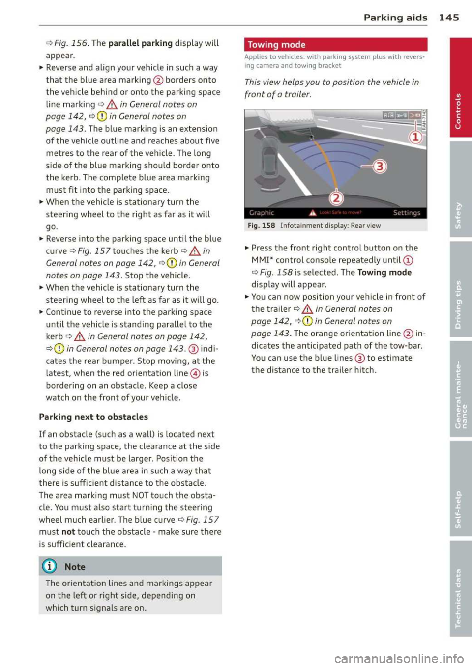 AUDI A3 2014 8V / 3.G Owners Manual 