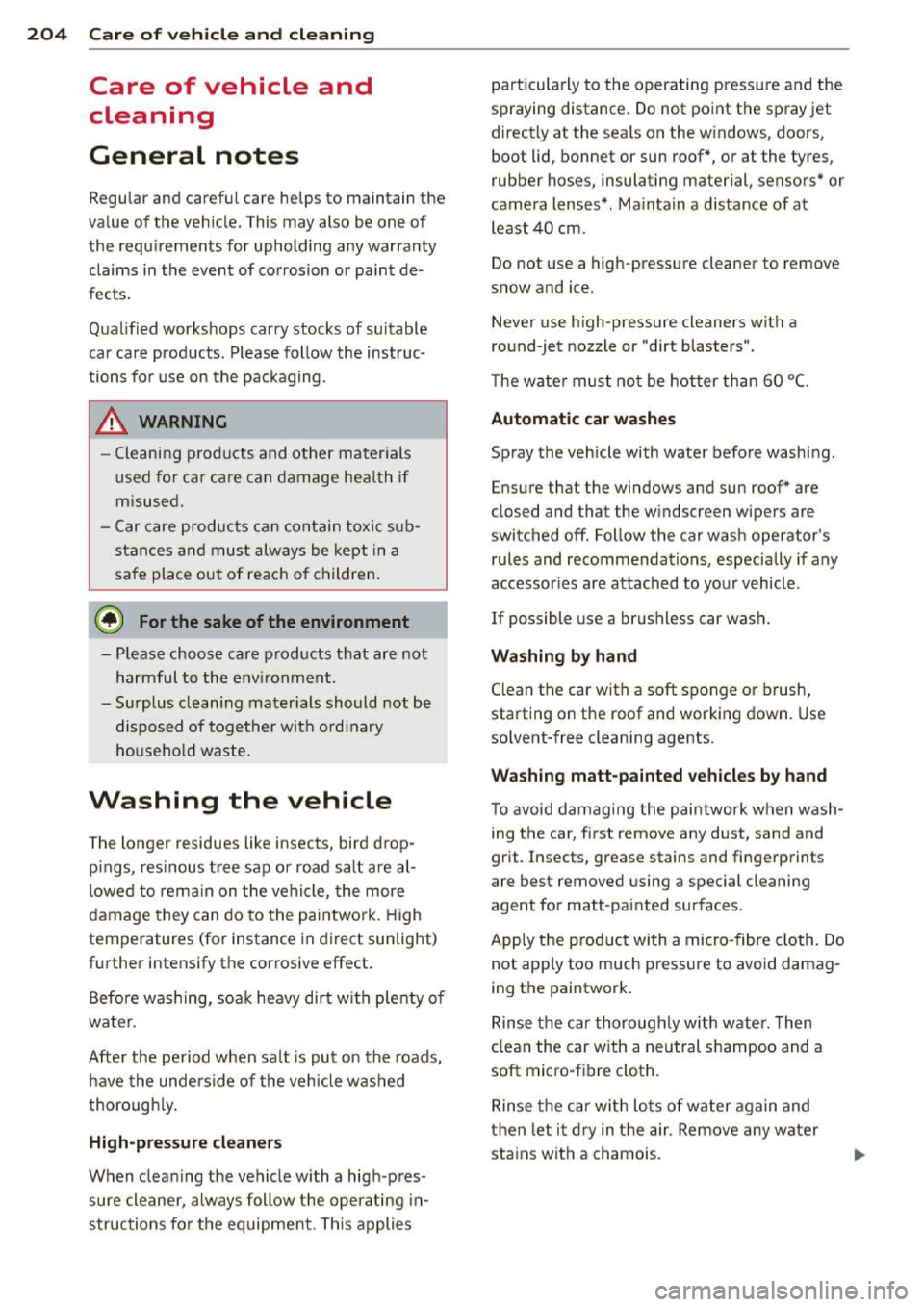AUDI A3 2014 8V / 3.G Owners Manual 