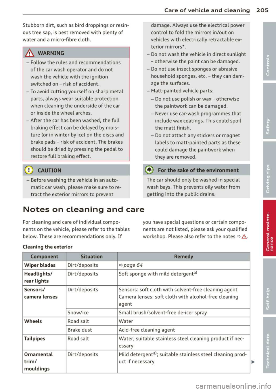 AUDI A3 2014 8V / 3.G Owners Manual 