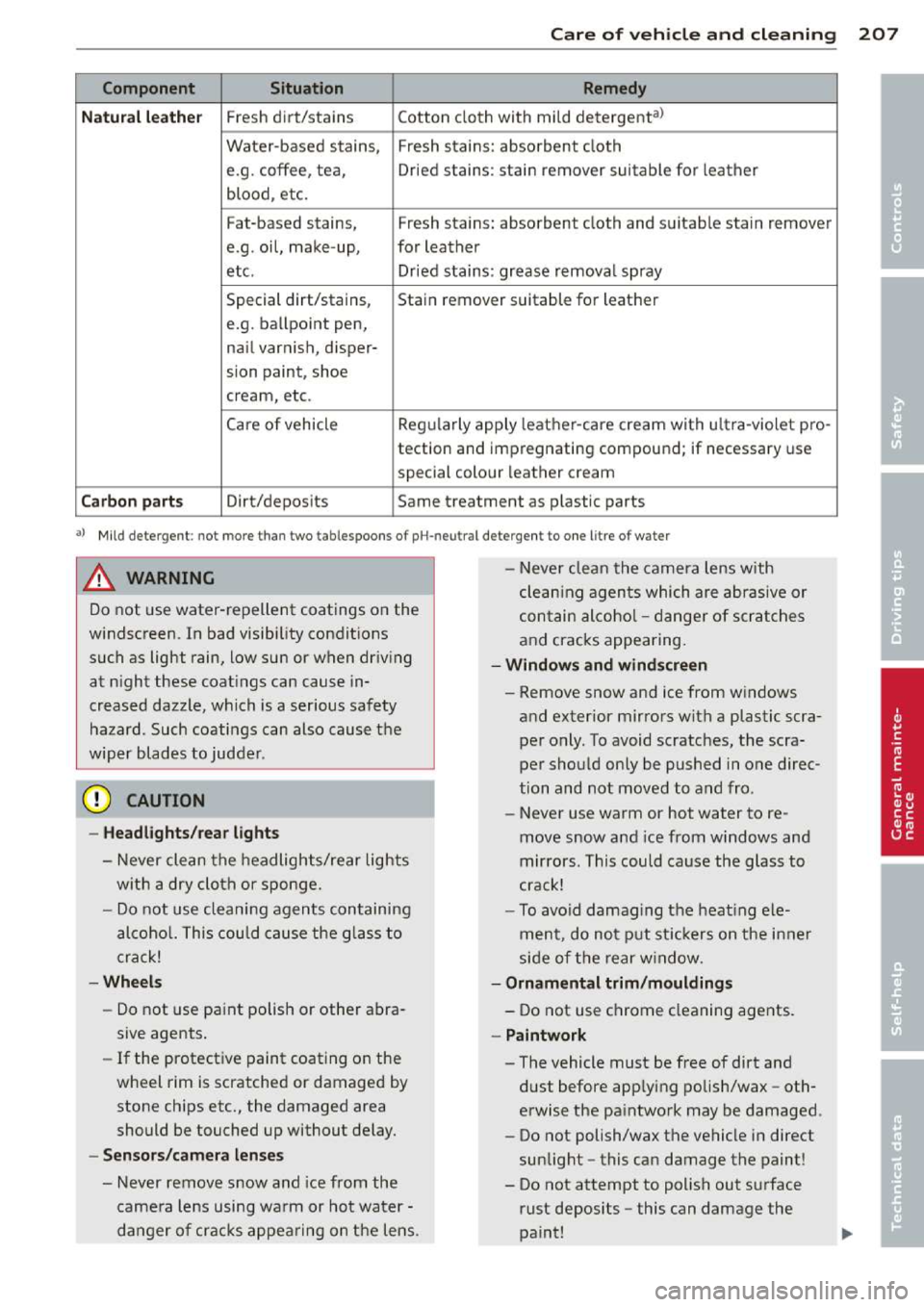 AUDI A3 2014 8V / 3.G Owners Manual 