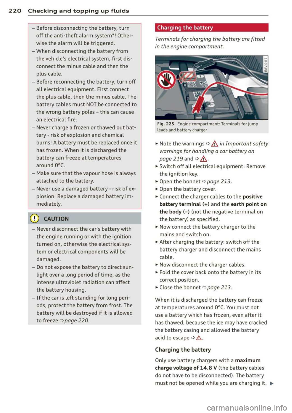 AUDI A3 2014 8V / 3.G Owners Manual 