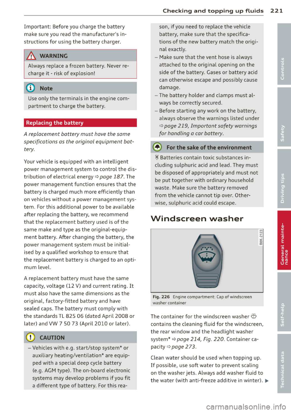 AUDI A3 2014 8V / 3.G Owners Manual 