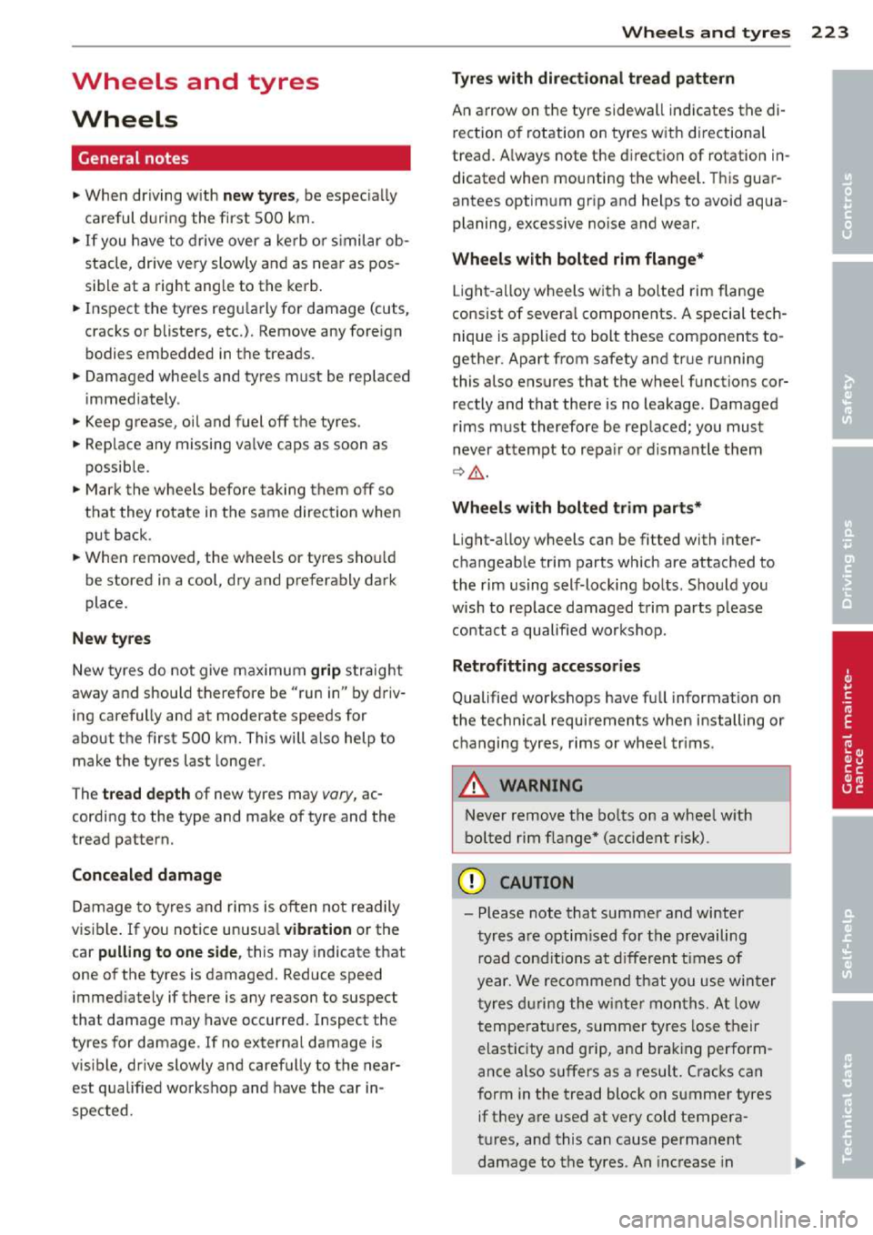 AUDI A3 2014 8V / 3.G Owners Manual 