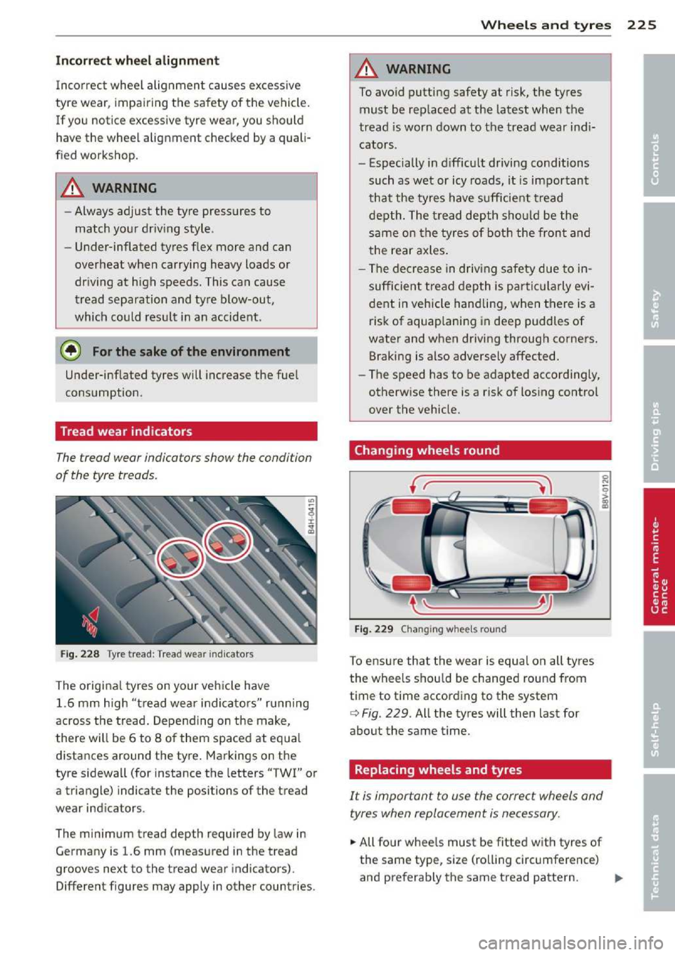 AUDI A3 2014 8V / 3.G Owners Manual 