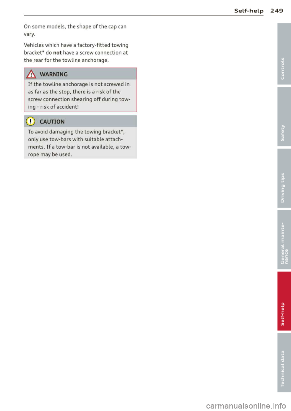 AUDI A3 2014 8V / 3.G Owners Manual 