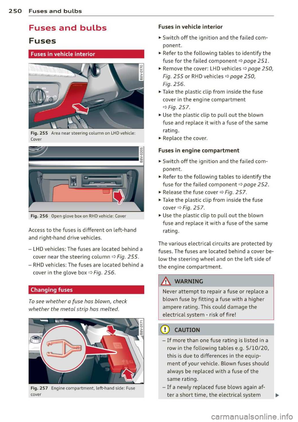 AUDI A3 2014 8V / 3.G Owners Manual 