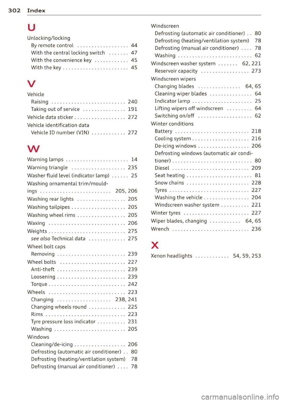 AUDI A3 2014 8V / 3.G Owners Manual 