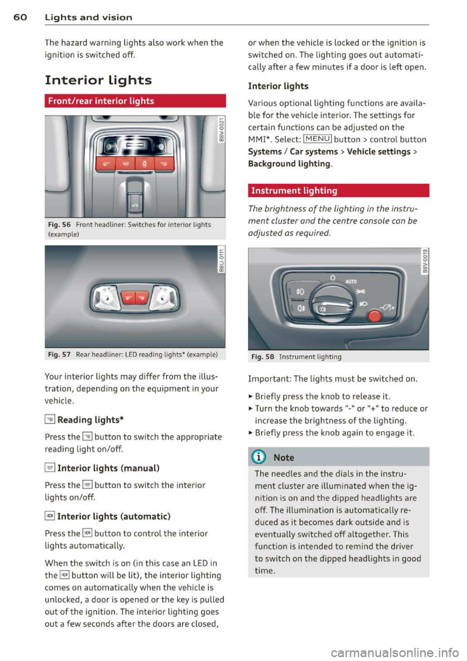 AUDI A3 2014 8V / 3.G Owners Manual 