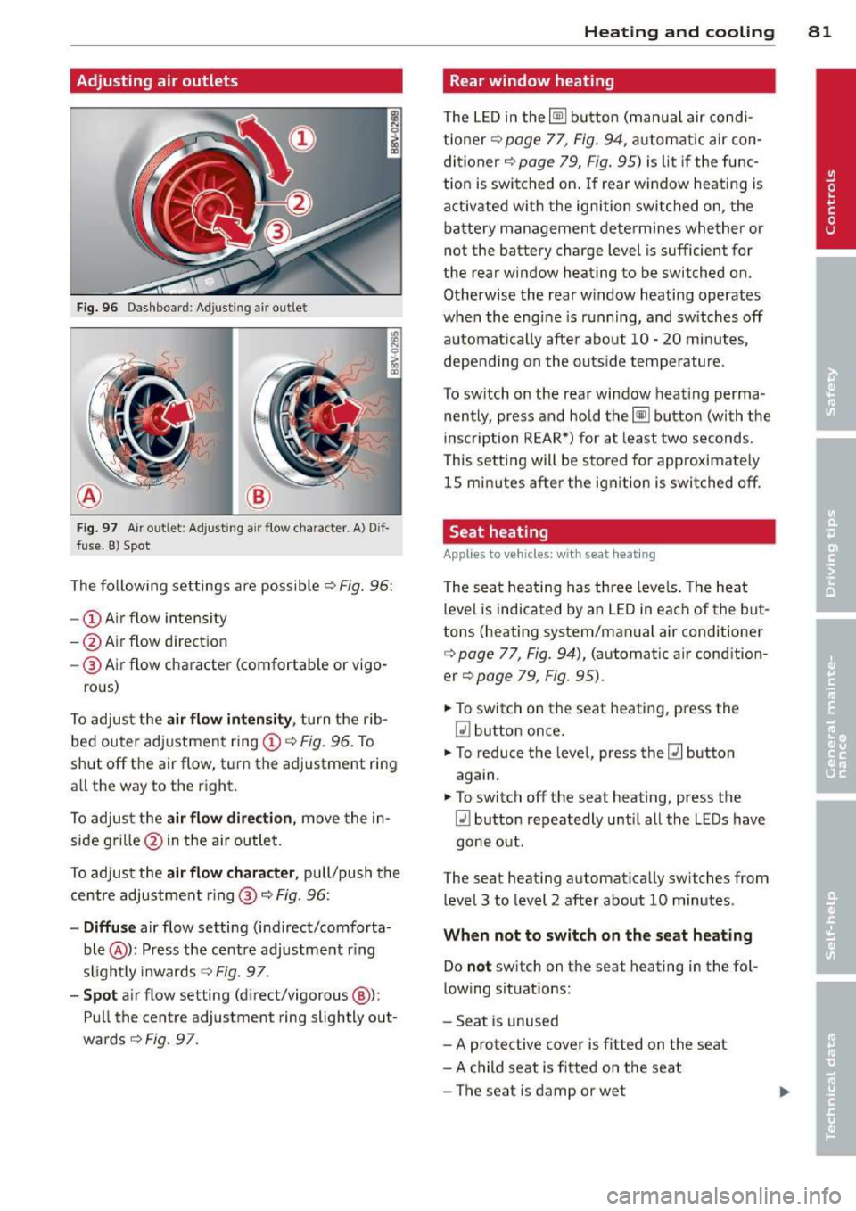 AUDI A3 2014 8V / 3.G Owners Manual 