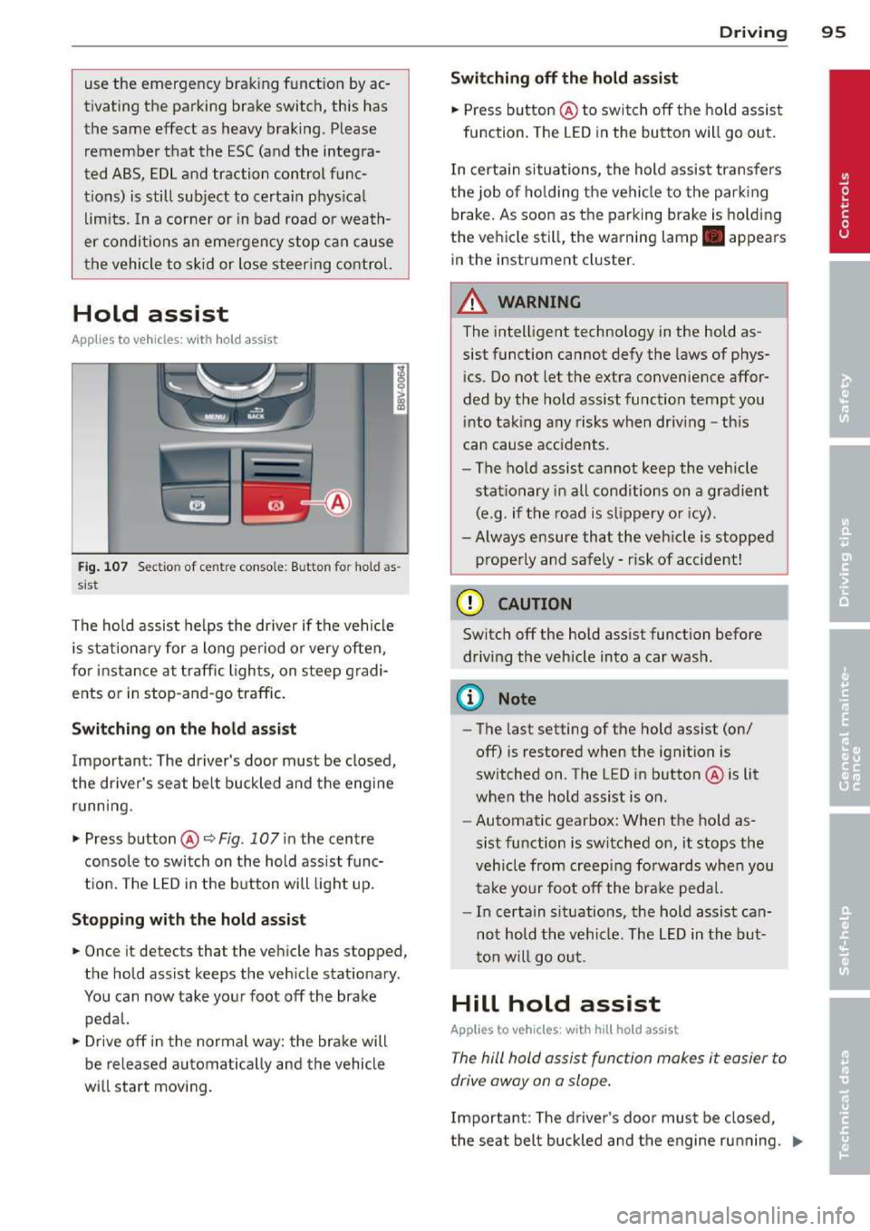 AUDI A3 2014 8V / 3.G Owners Manual 
