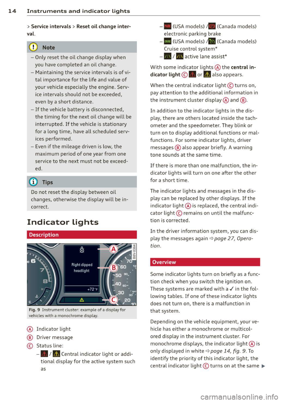 AUDI A3 SEDAN 2015 8V / 3.G Owners Manual 
