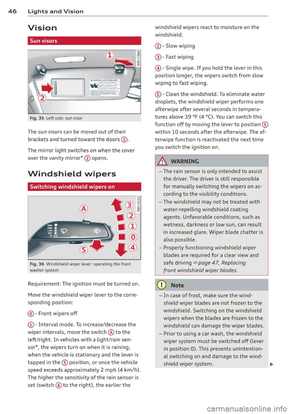 AUDI A3 SEDAN 2015 8V / 3.G Owners Manual 
