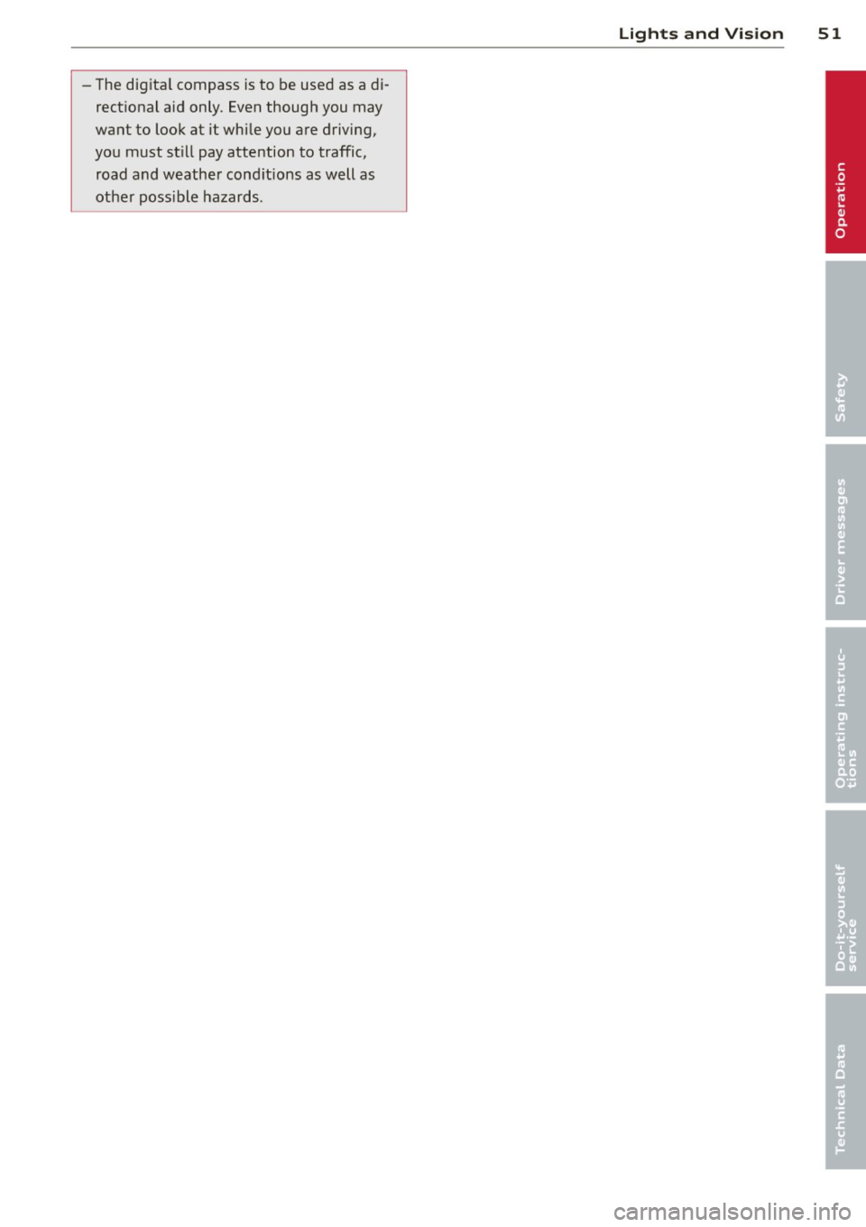 AUDI A3 SEDAN 2015 8V / 3.G Owners Manual 