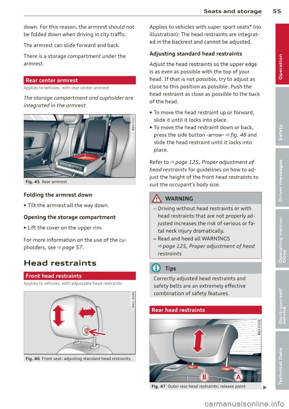 AUDI A3 SEDAN 2015 8V / 3.G Owners Manual 