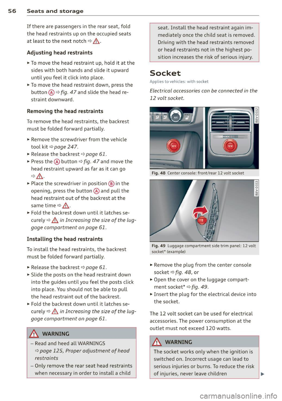 AUDI A3 SEDAN 2015 8V / 3.G Owners Manual 