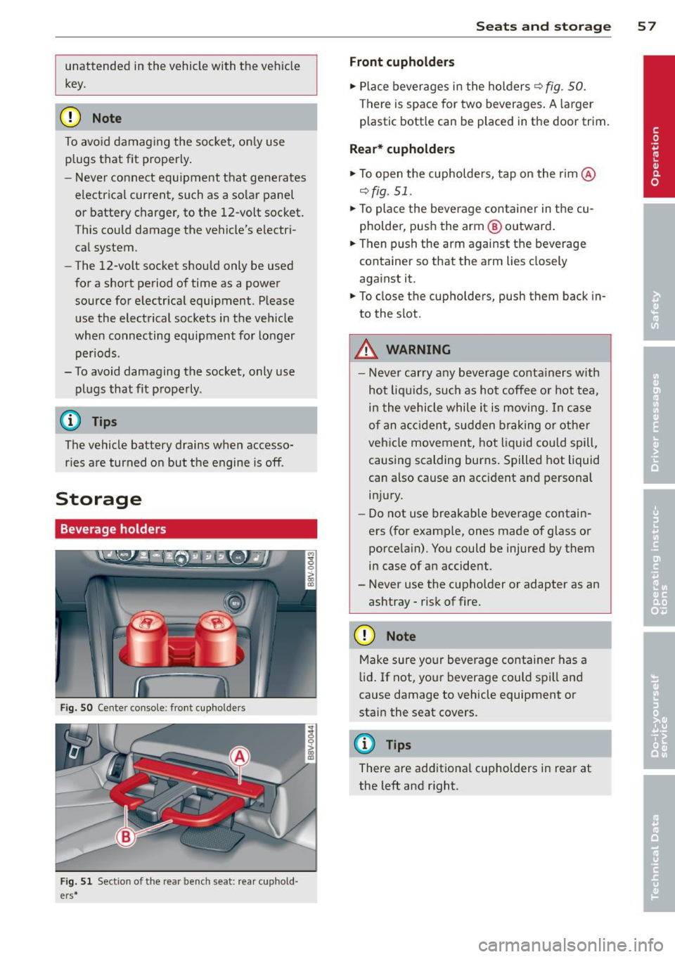 AUDI A3 SEDAN 2015 8V / 3.G Owners Manual 