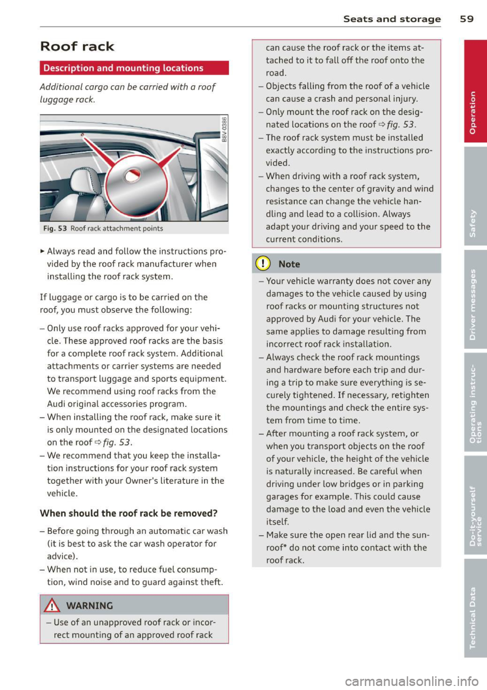 AUDI A3 SEDAN 2015 8V / 3.G Owners Manual 
