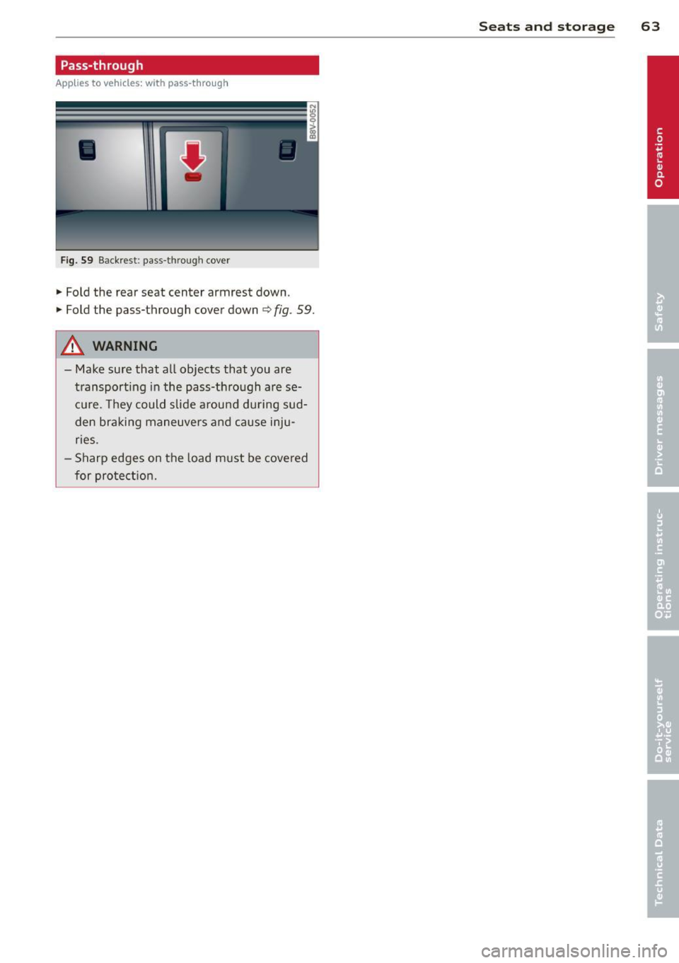AUDI A3 SEDAN 2015 8V / 3.G Owners Manual 