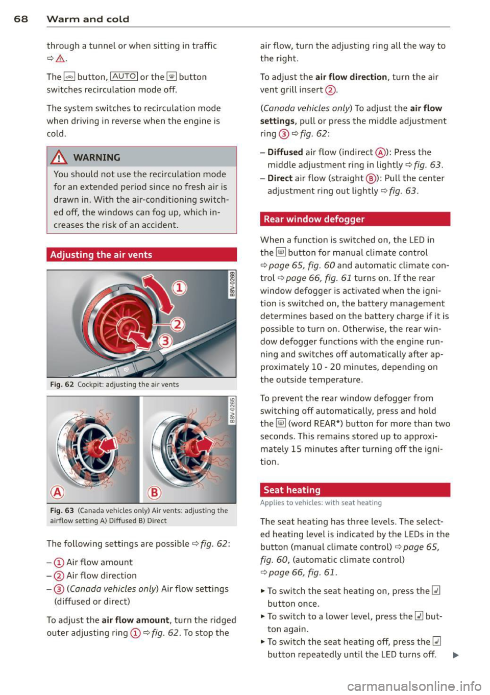 AUDI A3 SEDAN 2015 8V / 3.G Owners Manual 