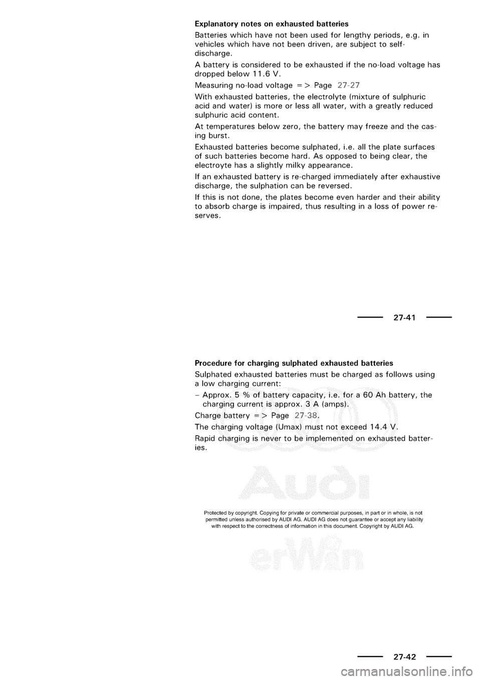 AUDI A3 1998 8L / 1.G Electrical System Workshop Manual 