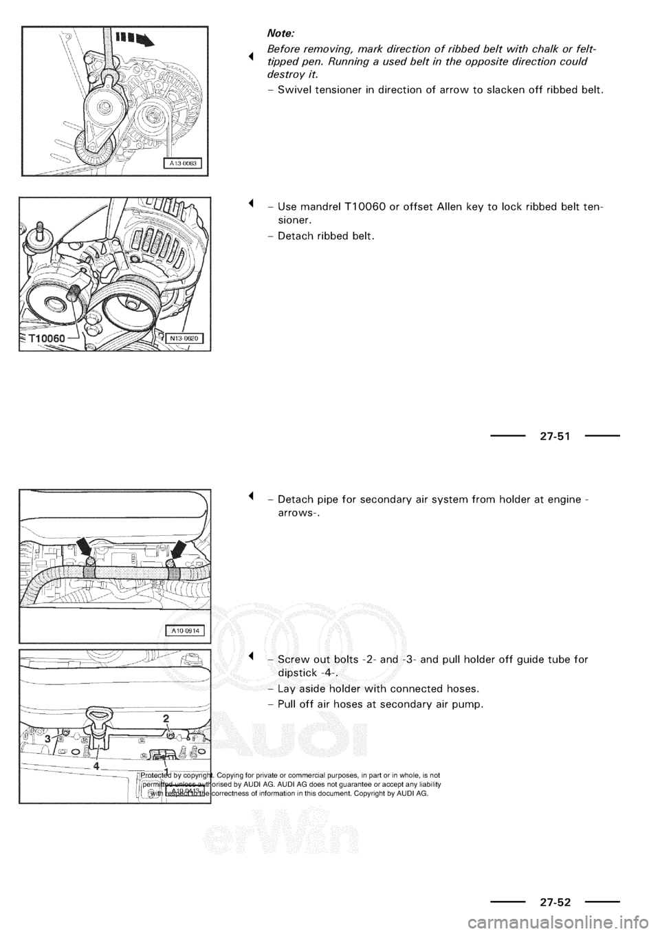 AUDI A3 1998 8L / 1.G Electrical System Workshop Manual 