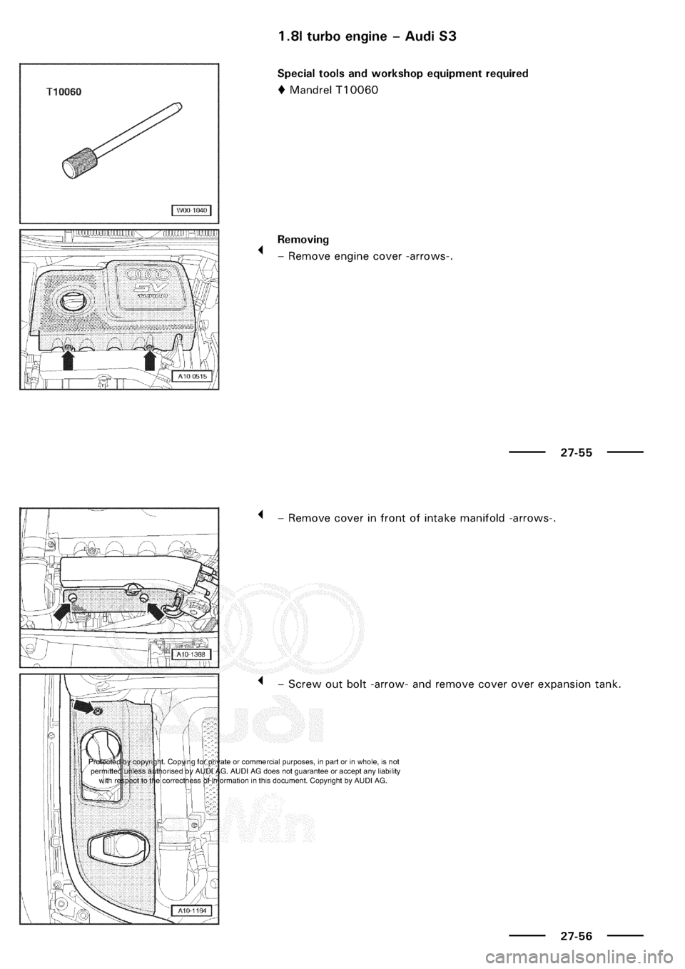 AUDI A3 1998 8L / 1.G Electrical System Workshop Manual 