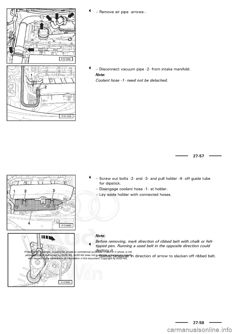 AUDI A3 1998 8L / 1.G Electrical System Workshop Manual 
