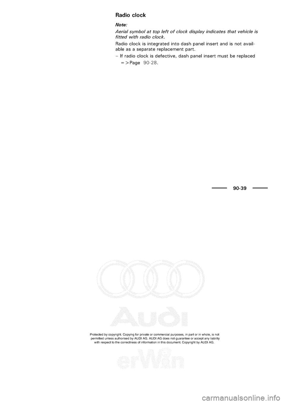 AUDI A3 2003 8L / 1.G Electrical System Workshop Manual 