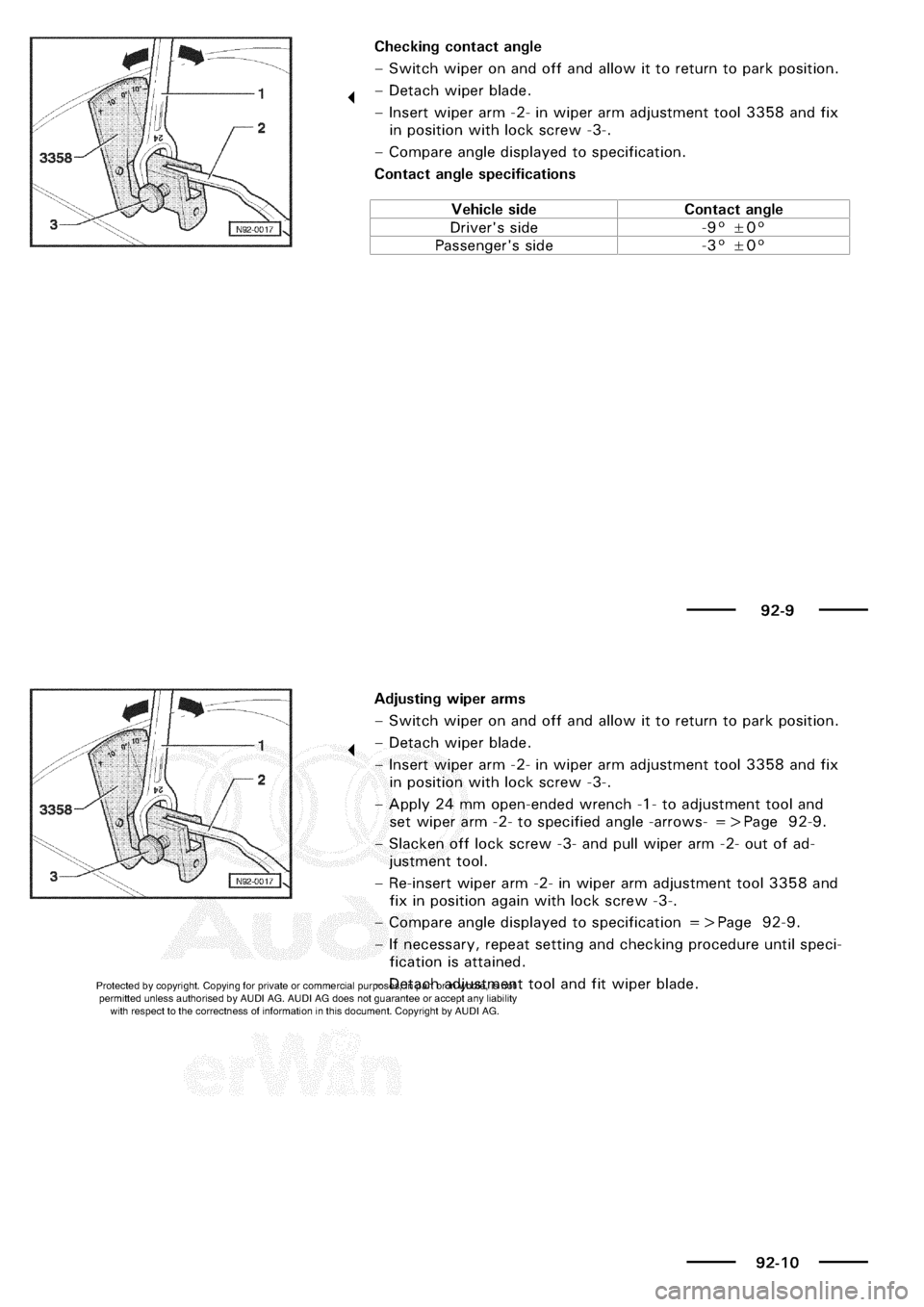 AUDI A3 1998 8L / 1.G Electrical System Workshop Manual 