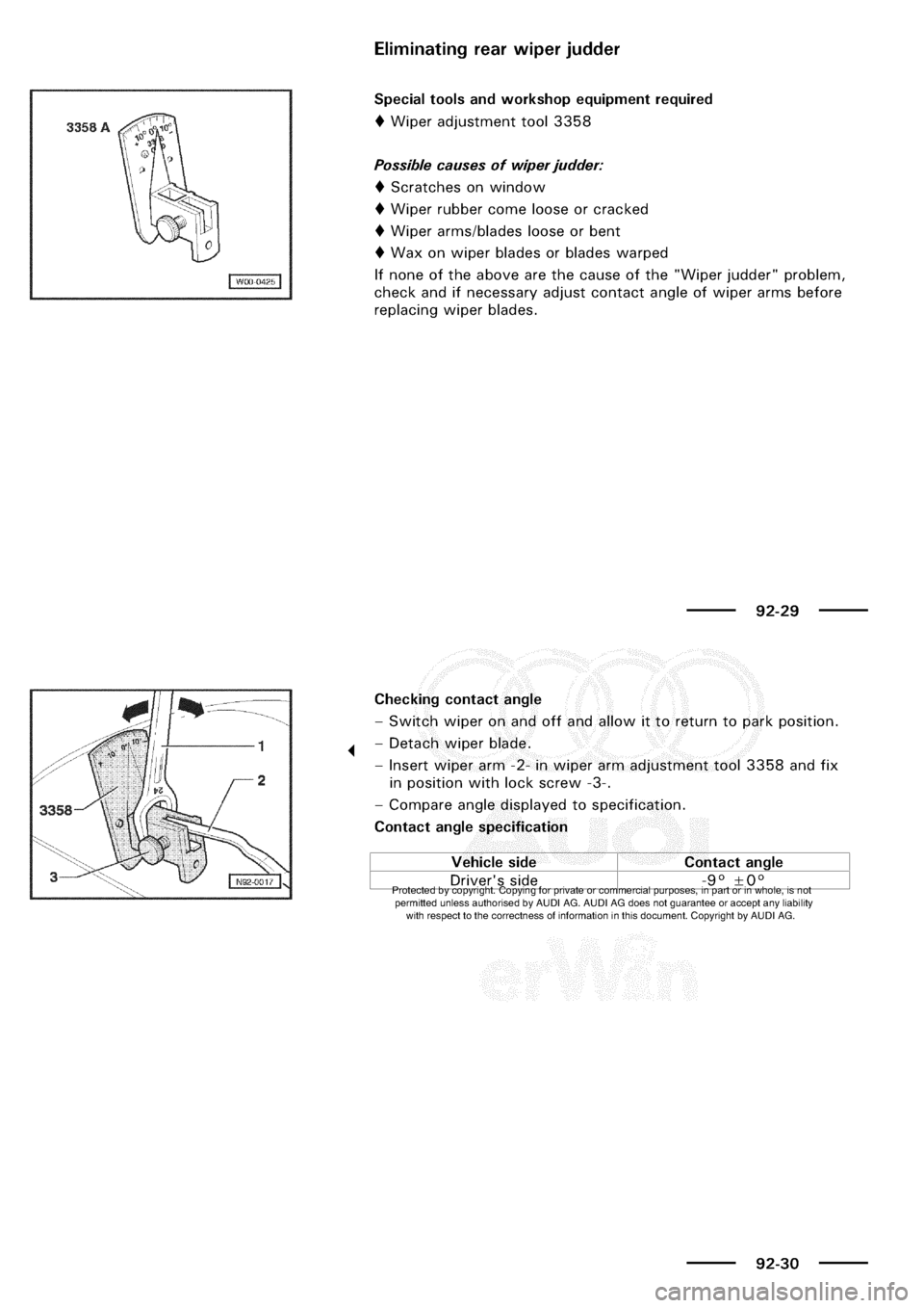AUDI A3 1998 8L / 1.G Electrical System Workshop Manual 