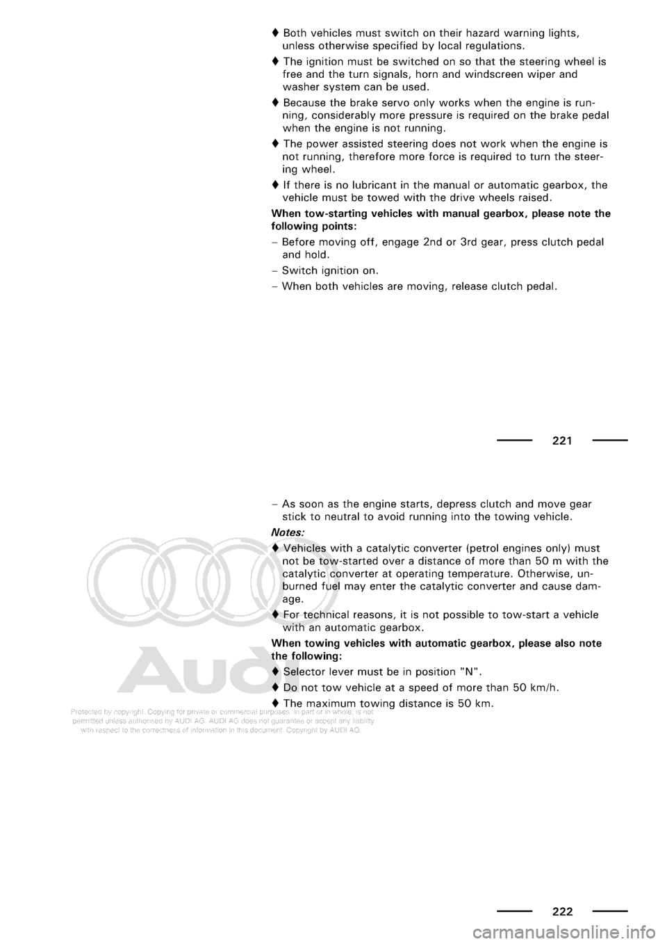 AUDI A3 2001 8L / 1.G Maintenance Workshop Manual 