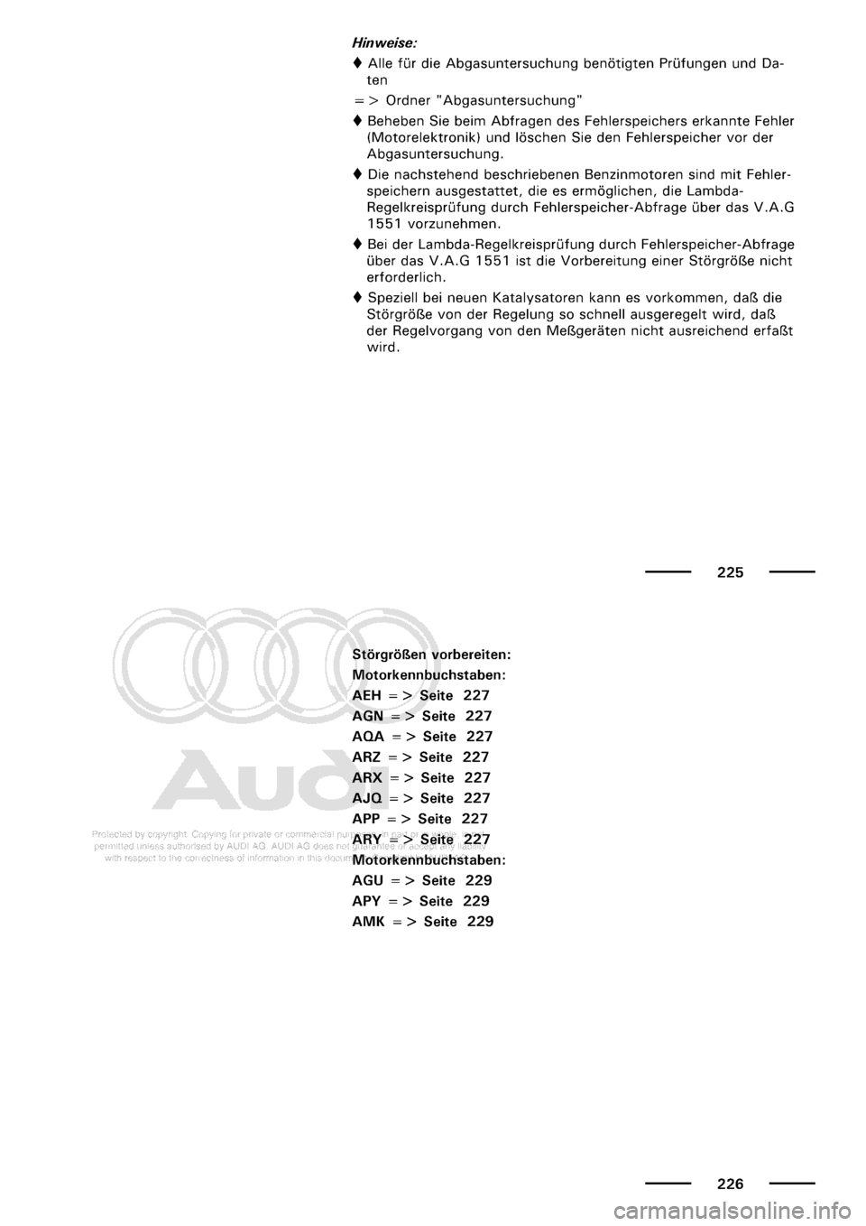 AUDI A3 2001 8L / 1.G Maintenance Workshop Manual 