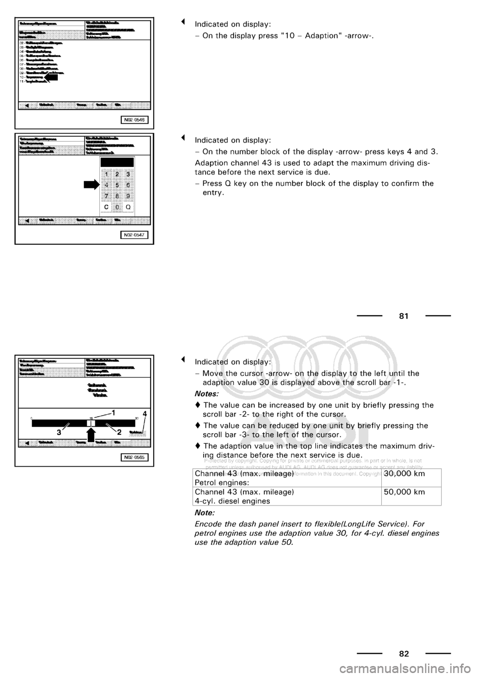 AUDI A3 2001 8L / 1.G Maintenance Workshop Manual 