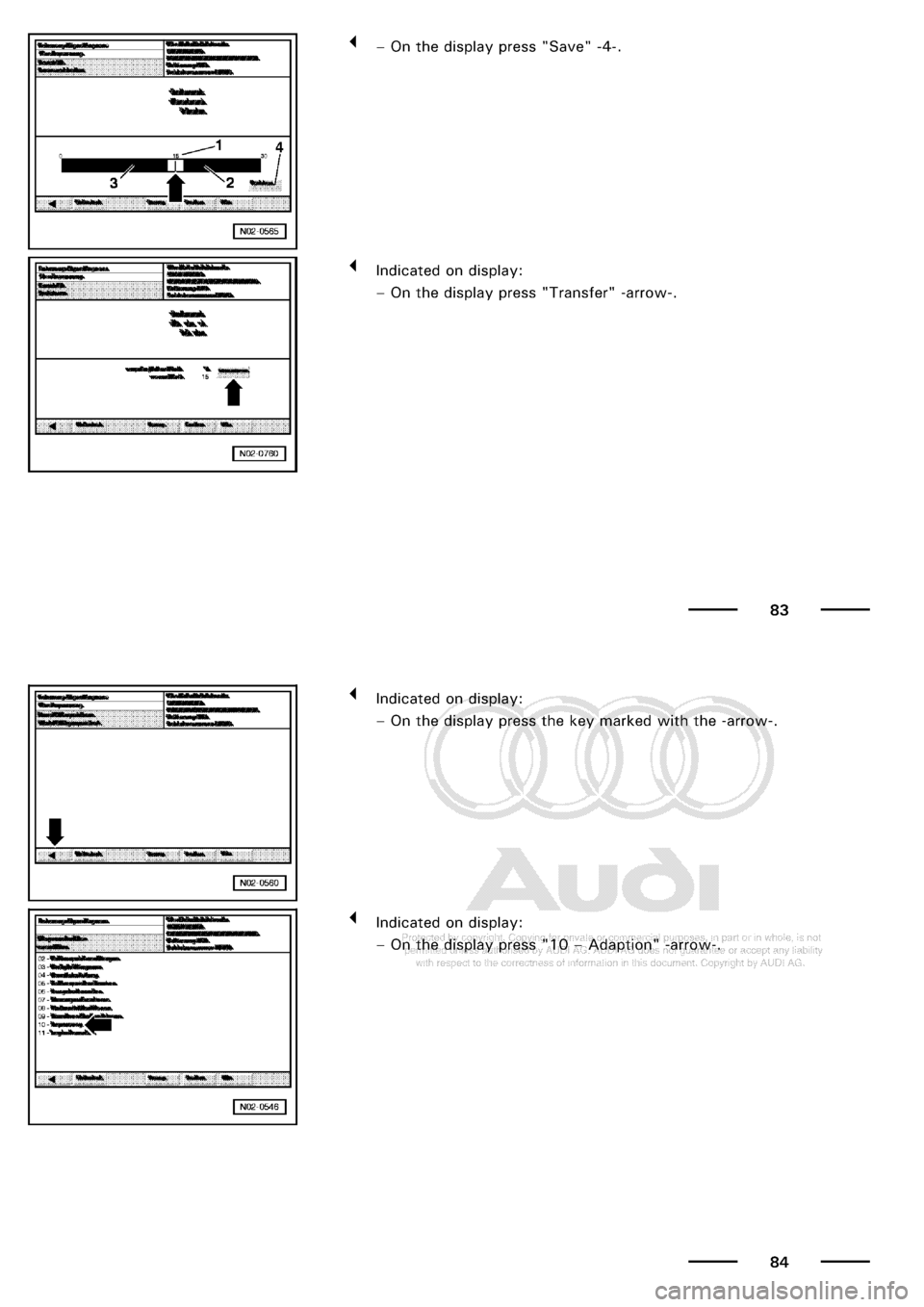 AUDI A3 2001 8L / 1.G Maintenance Workshop Manual 