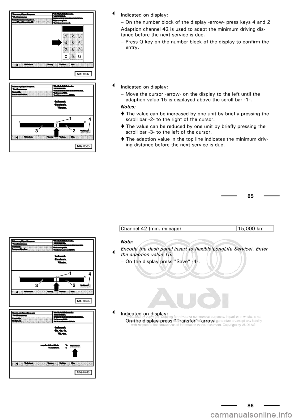 AUDI A3 2001 8L / 1.G Maintenance Workshop Manual 