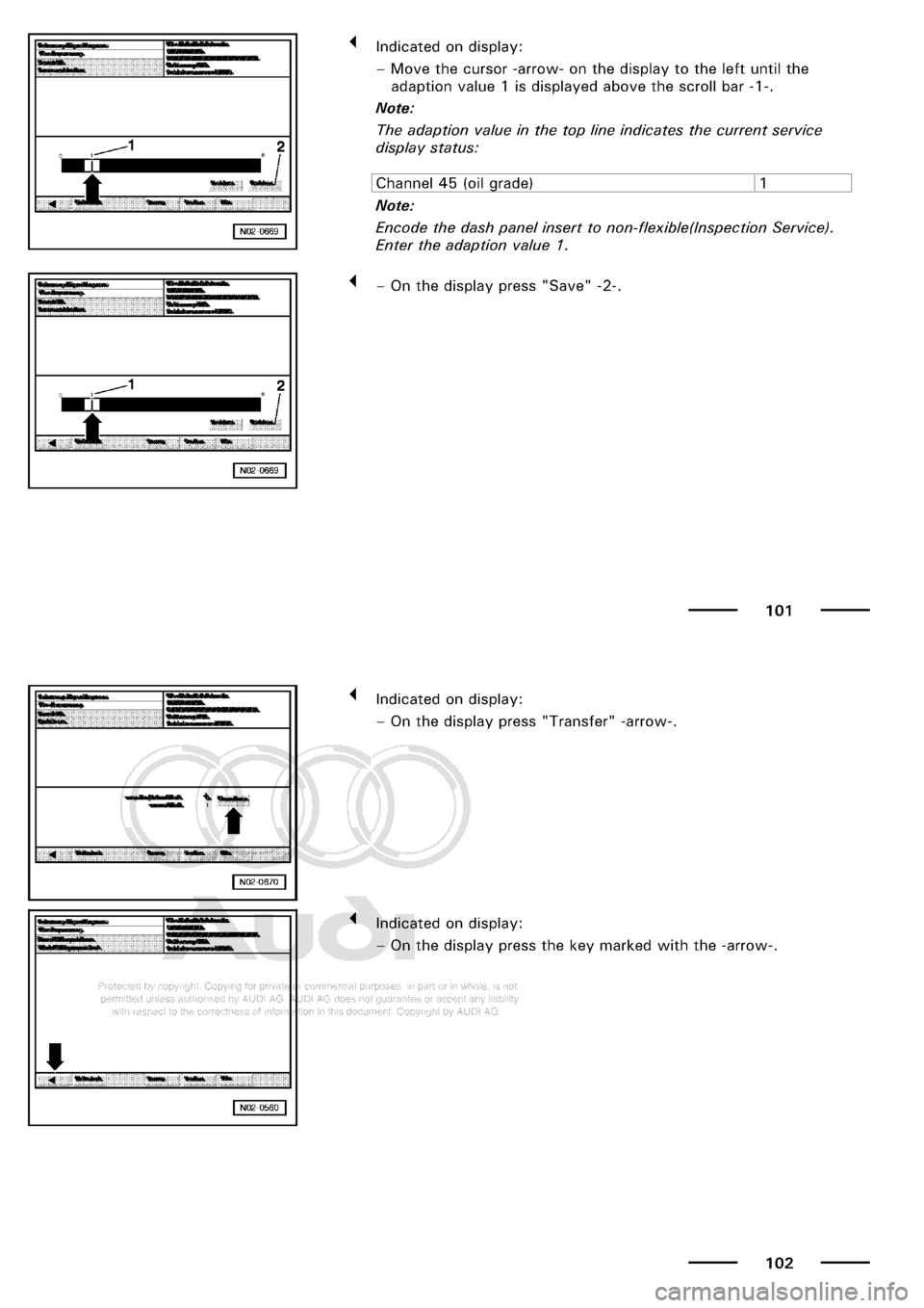 AUDI A3 2001 8L / 1.G Maintenance Workshop Manual 