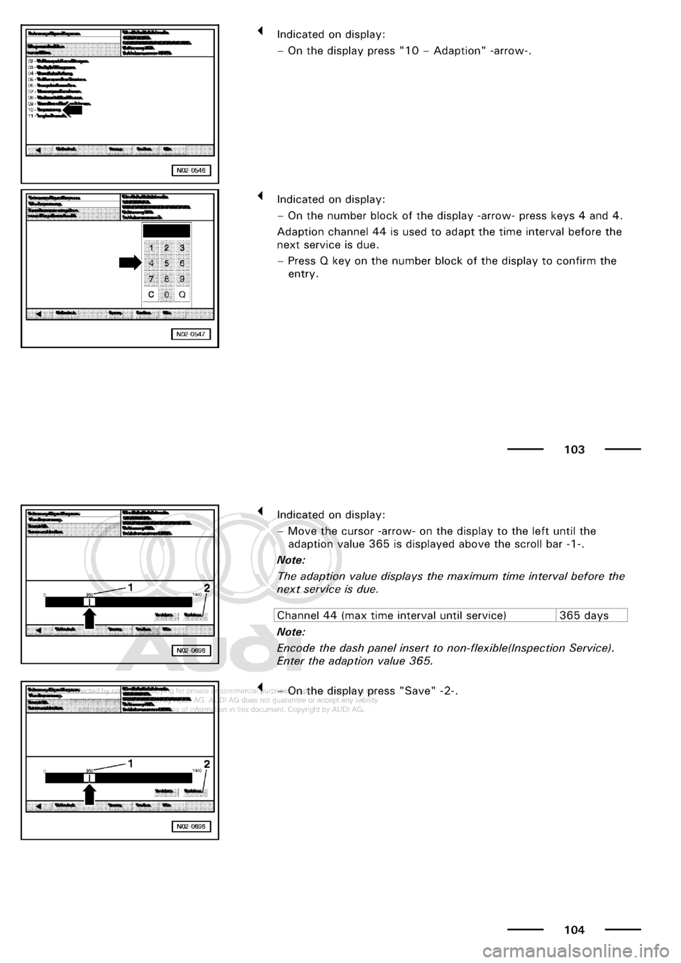 AUDI A3 2001 8L / 1.G Maintenance Workshop Manual 