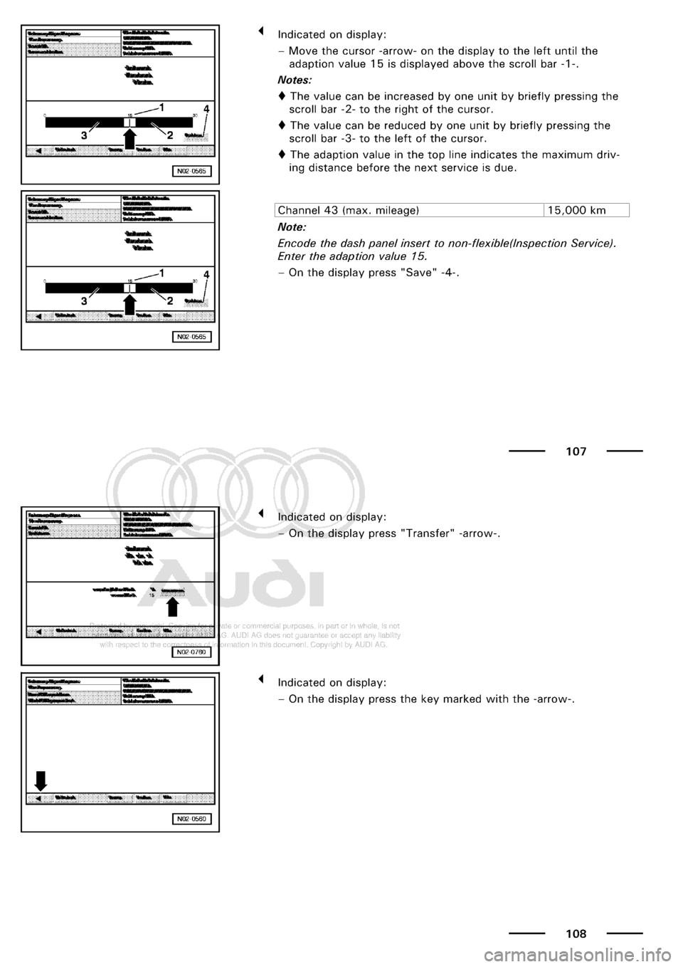 AUDI A3 2001 8L / 1.G Maintenance Workshop Manual 