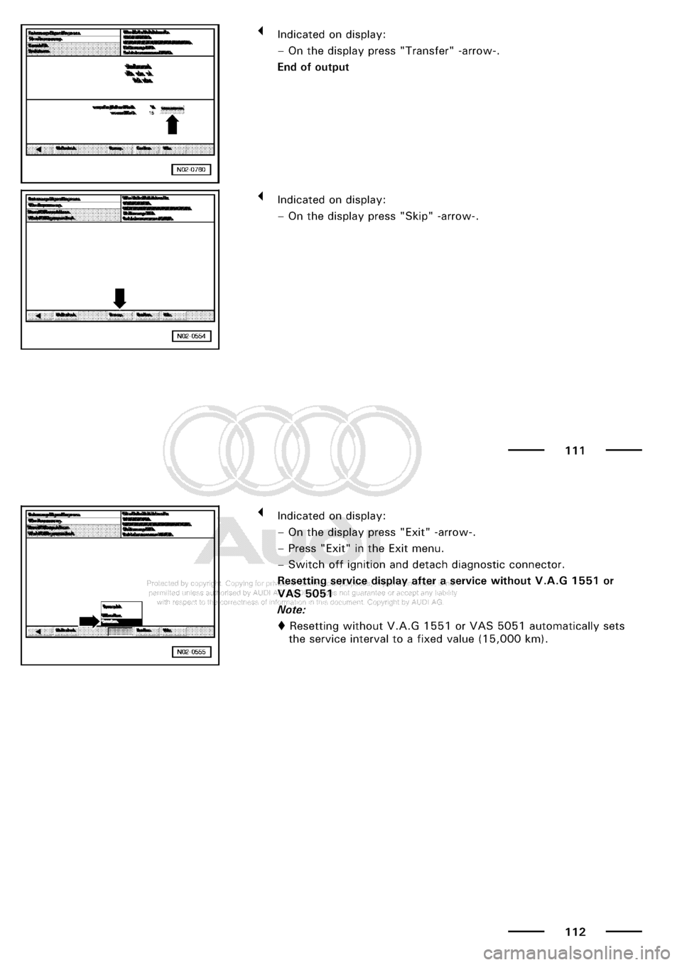 AUDI A3 2001 8L / 1.G Maintenance Workshop Manual 