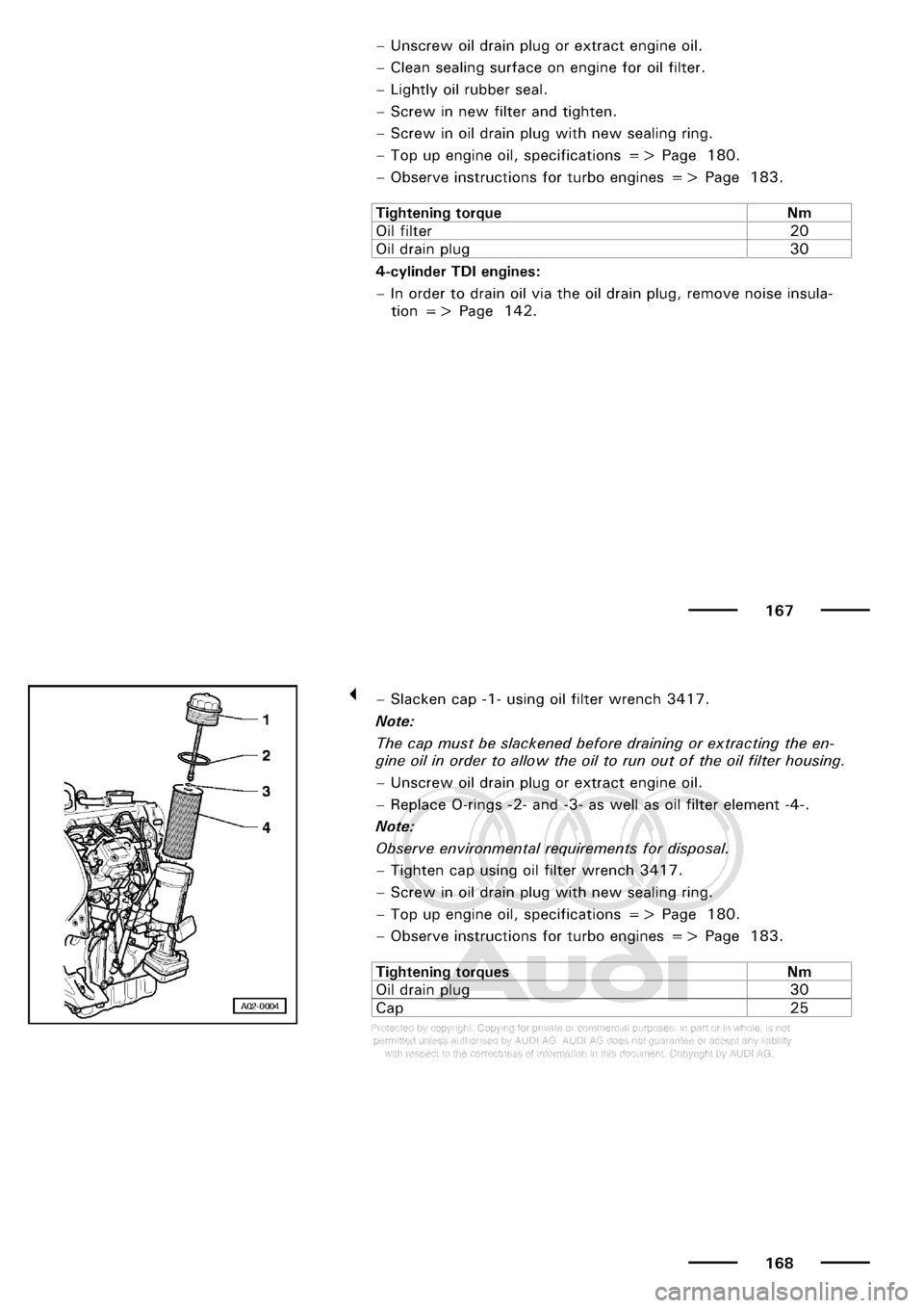 AUDI A3 2001 8L / 1.G Maintenance Workshop Manual 