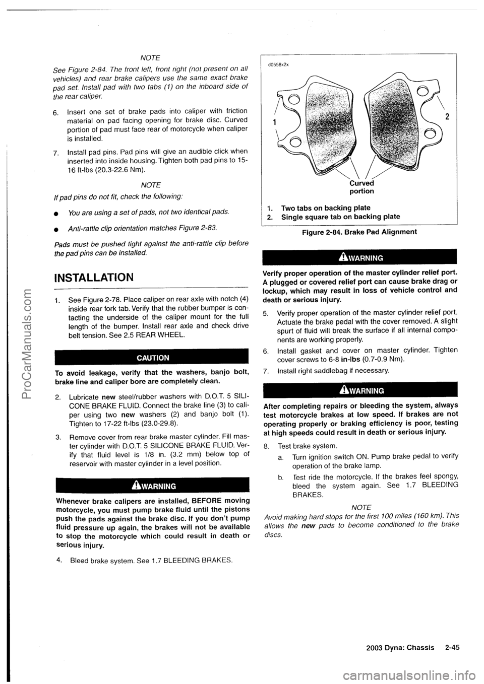 HARLEY-DAVIDSON DYNA GLIDE 2003  Service Manual  [47]
ProCarManuals.com 