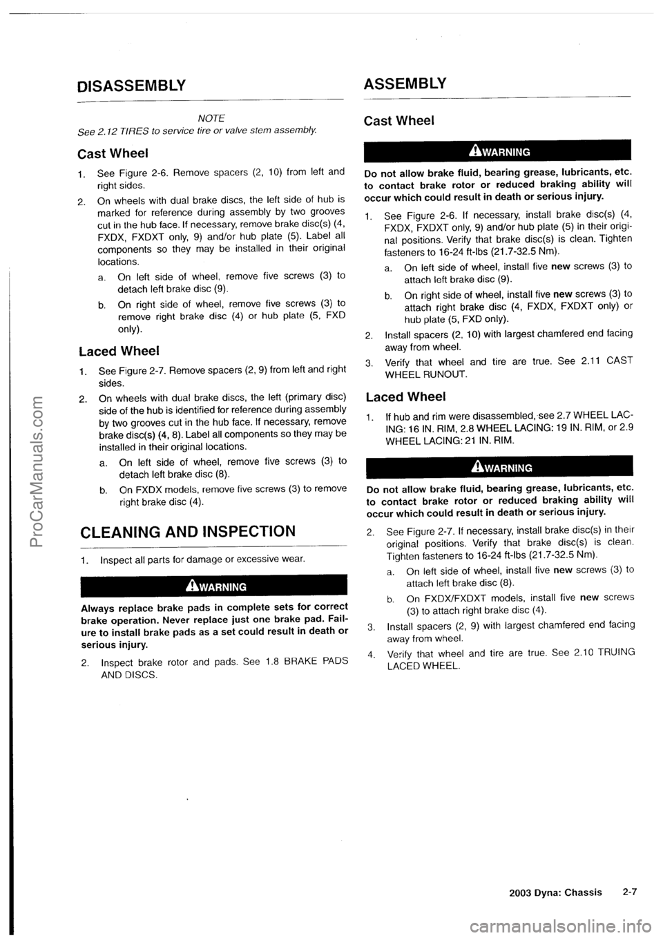 HARLEY-DAVIDSON DYNA GLIDE 2003  Service Manual  [9]
ProCarManuals.com 