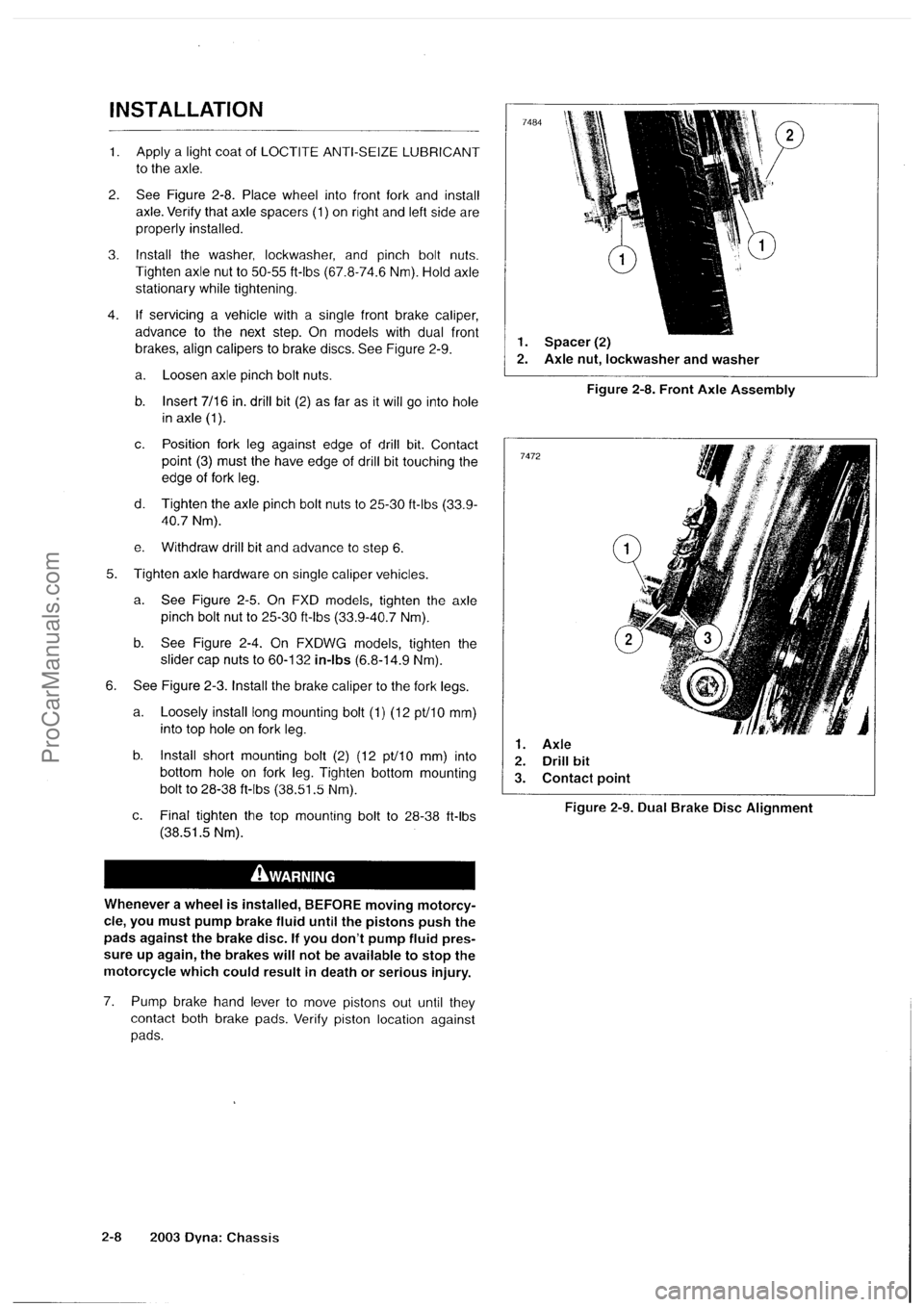 HARLEY-DAVIDSON DYNA GLIDE 2003  Service Manual  [10]
ProCarManuals.com 