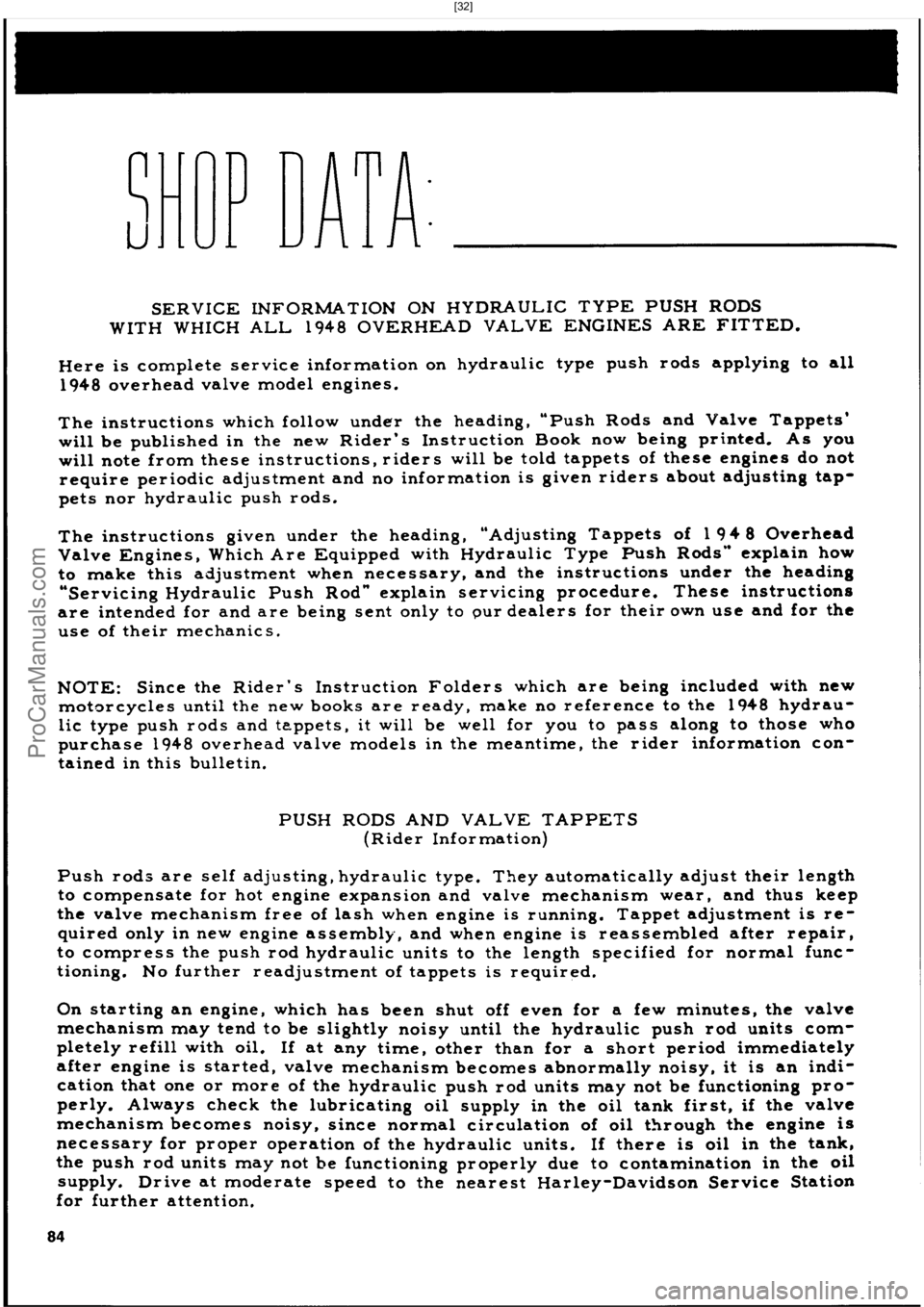 HARLEY-DAVIDSON PANHEAD 1948  Service Manual  [32]
ProCarManuals.com 