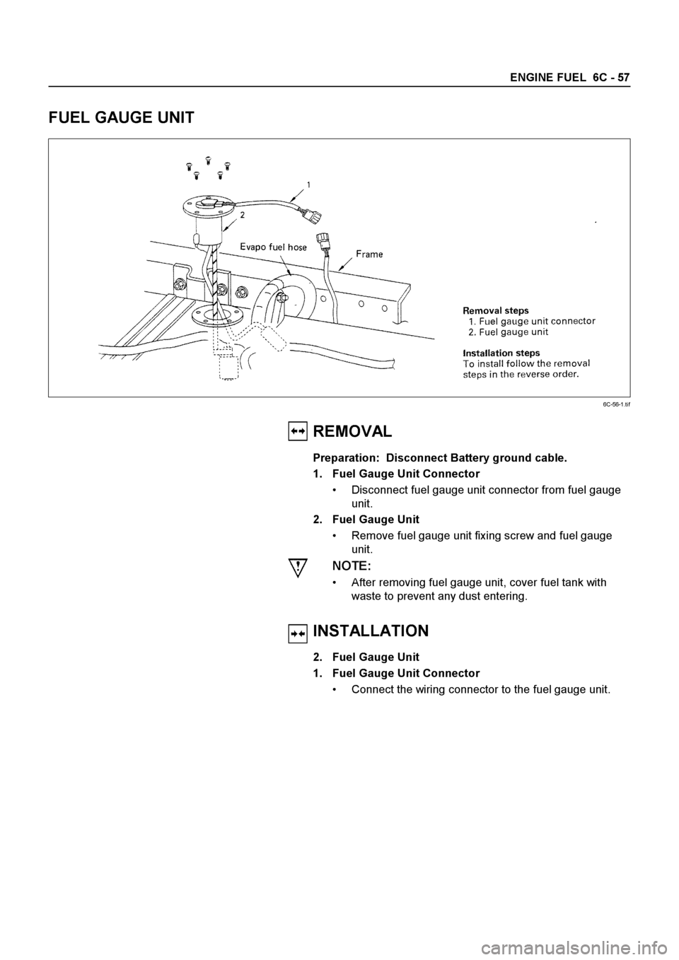 ISUZU ELF 1999  Workshop Manual 