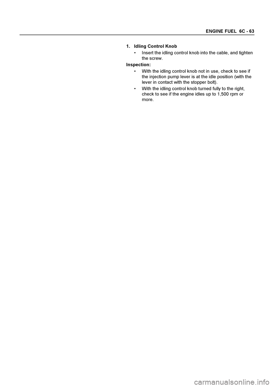 ISUZU ELF 1999  Workshop Manual 