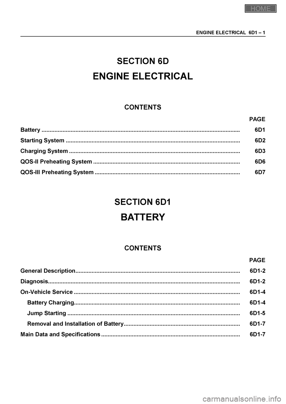 ISUZU ELF 1999  Workshop Manual 
