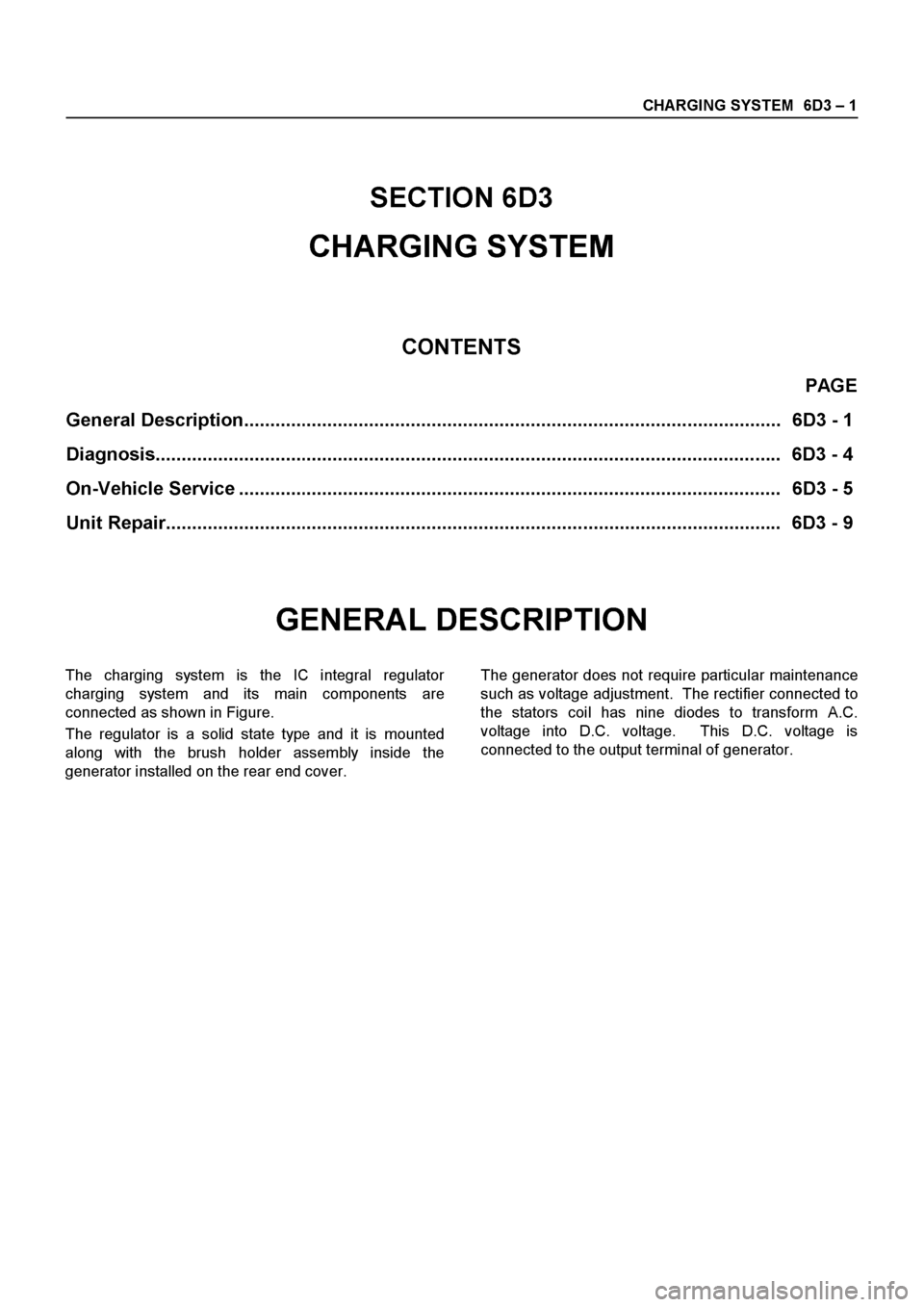 ISUZU ELF 1999  Workshop Manual 