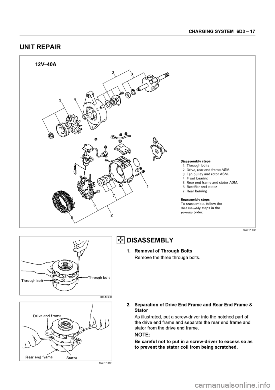 ISUZU ELF 1999  Workshop Manual 